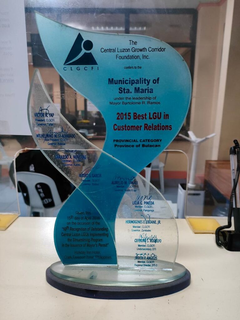 Best LGU in Customer Relations - Provincial Category