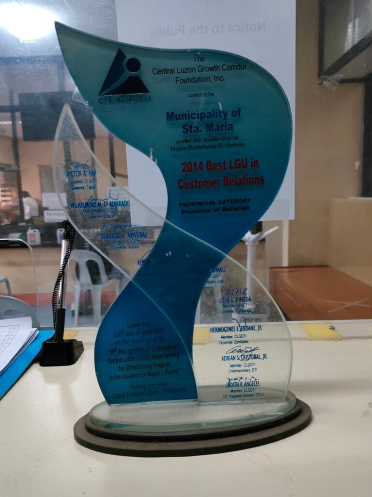Best LGU in Customer Relations - Provincial Category