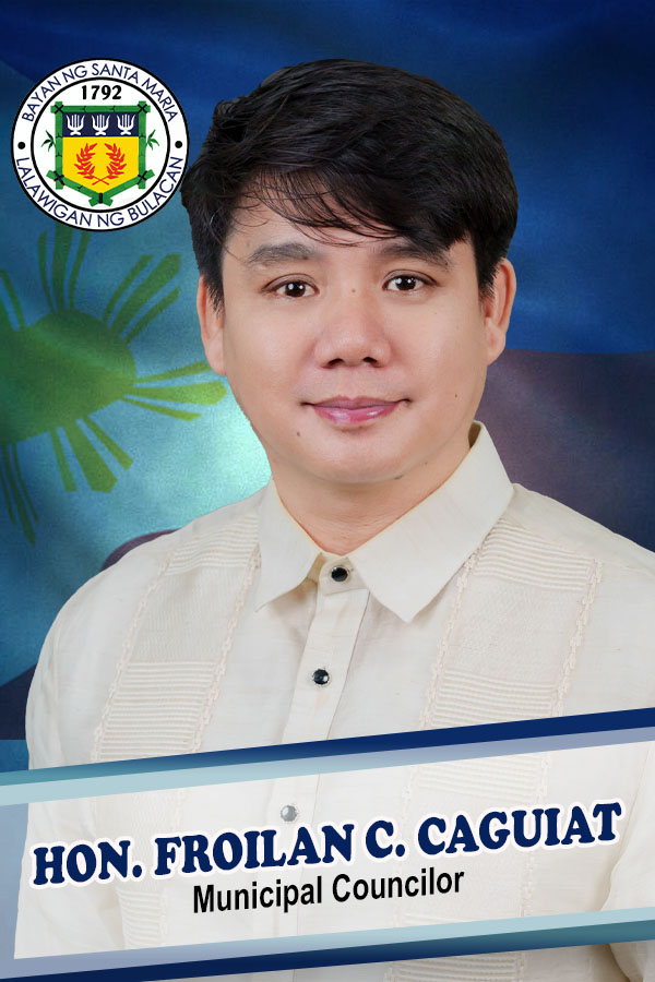 Official portrait of Hon. Froilan Capili Caguiat, Municipal Councilor