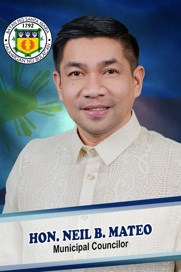 Official portrait of Hon. Neil B. Mateo, Municipal Councilor