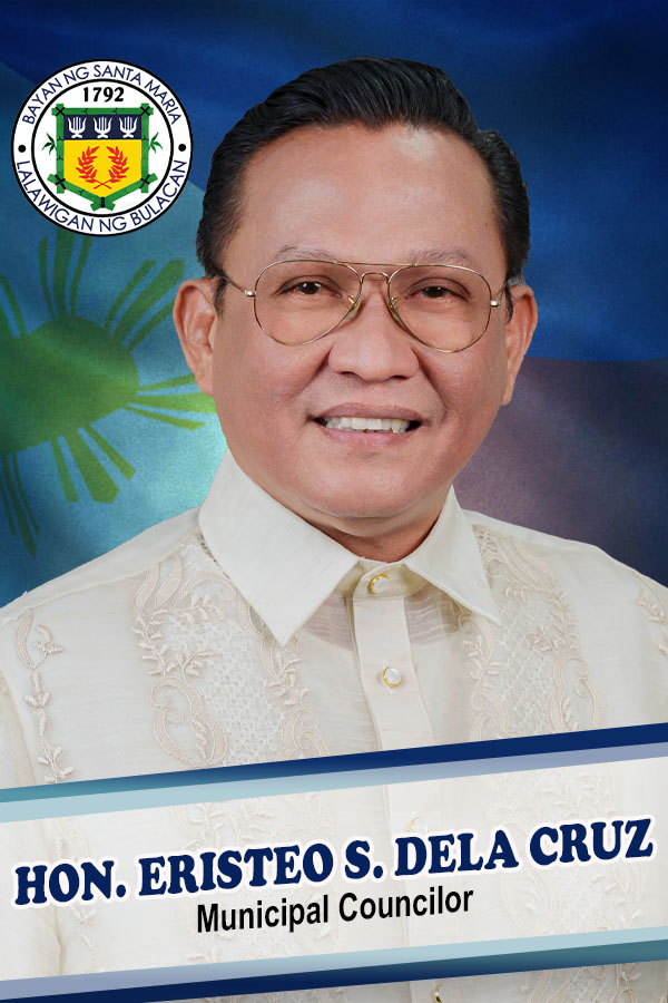 Official portrait of Hon. Eristeo S. Dela Cruz, Municipal Councilor