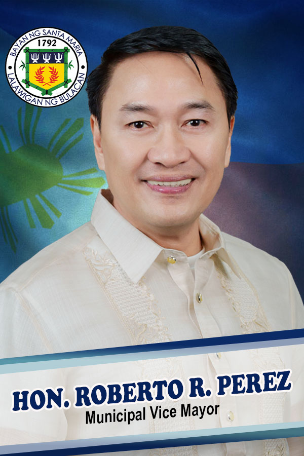 Official portrait of Hon. Roberto "Obet" R. Perez, Municipal Vice Mayor